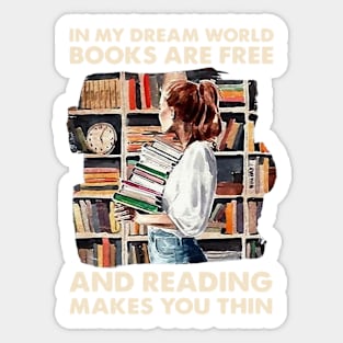 Girls In My Dreams World Books Sticker